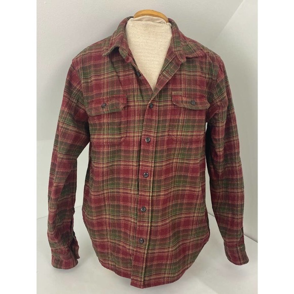 Orvis Heavy Flannel Plaid Shacket Shirt 